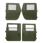 Hard Doors Set of 4, X-Style For Humvee Hmmwv M998 M997 M1043 M1045