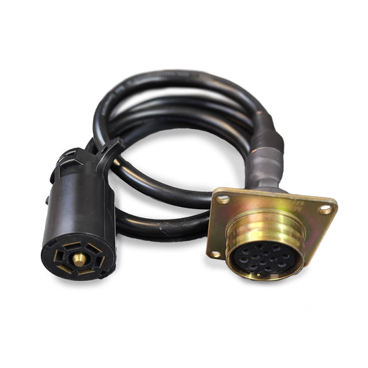 电源线(B)为民用卡车7路插头牵引军用拖车,带12针适配器电源线M1101 M1102 M900