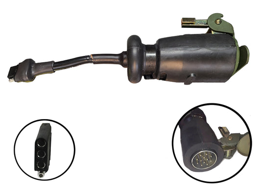 12 Pin To 4 Pin, Cable (E), 13" Adapter From any Military Wheeled Vehicle To Civilian Trailer with Flat 4 Connection