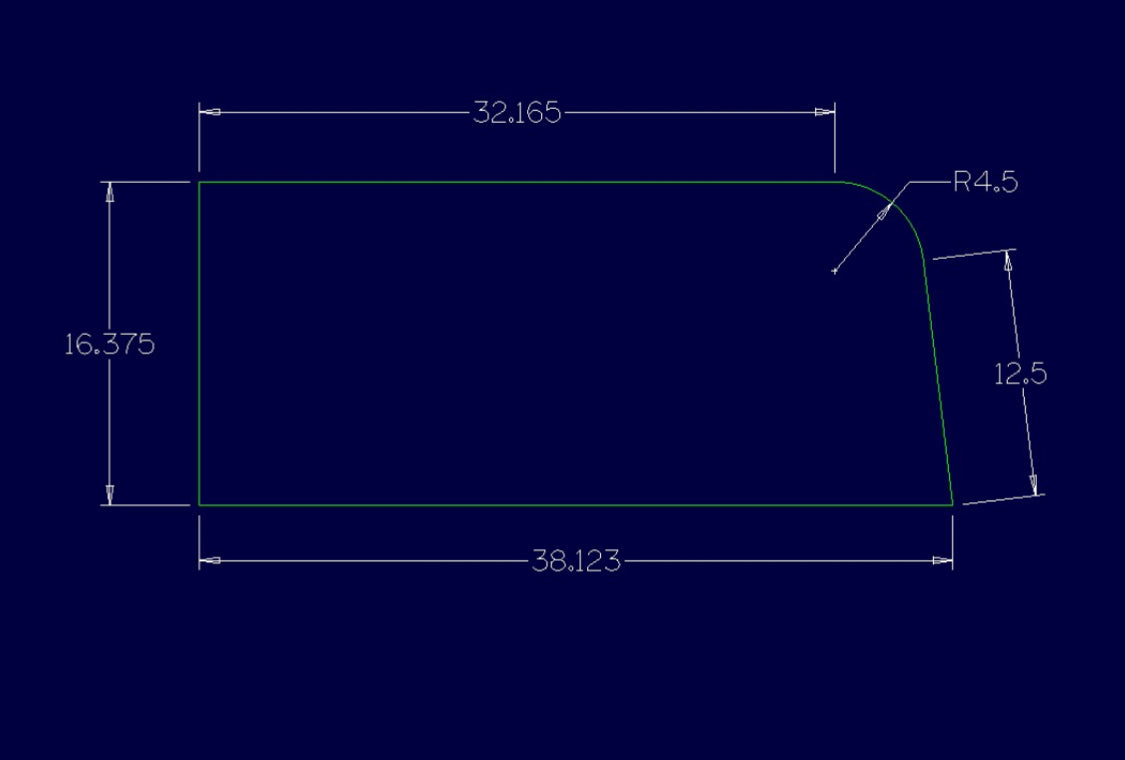 Humvee Windschutzscheibe halb - klar - Dichtung separat erhältlich - hmmwv - M998 M1038