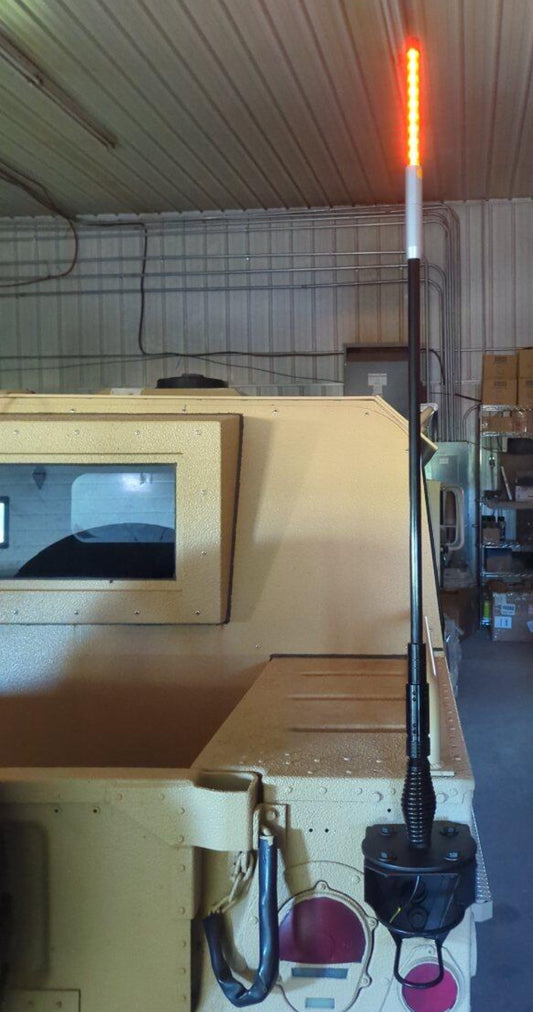 LIGHTED Antenna (NO Base Plate, NO Mounting Bracket)- Not OEM, fits HUMVEE