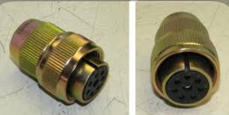 NOS Military Turn Signal Switch Connector Cannon Plug w/ Pigtail Harness MS3456W18-8S