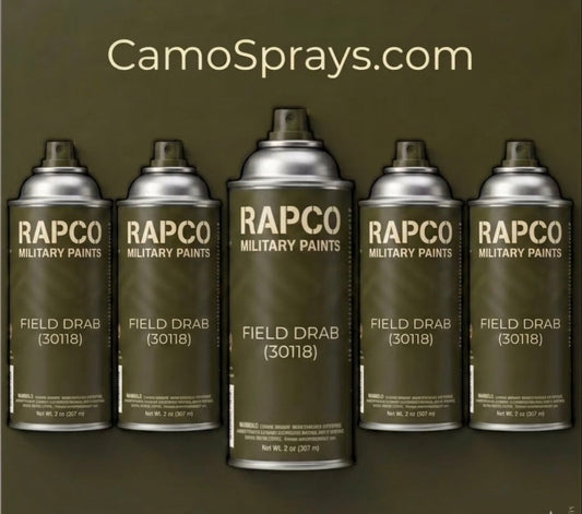 RAPCO 30118 Camouflage Field Drab Brown Spray Paint (CARC Substitute) - 6 Pack