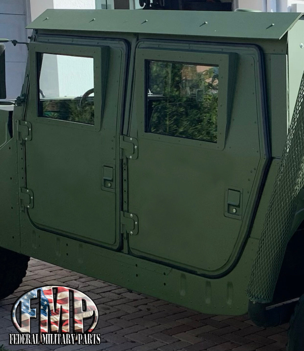 Single Hard Door- Front or Rear, Smooth or X-Door- Black, Tan or Green fits Humvee