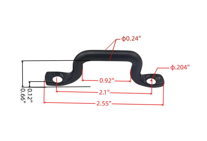Bow Handle Footman Loop, for Tie Down, Fits Military HUMVEE Universal