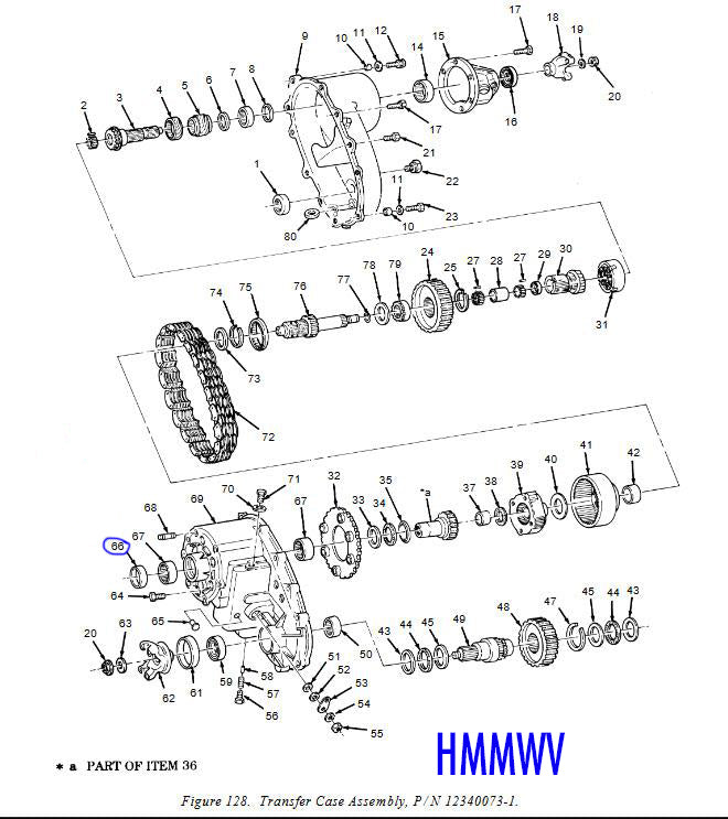 Seal, Input Shaft (Transfer Case to Transmission), fits HUMVEE 5330-01-168-3870