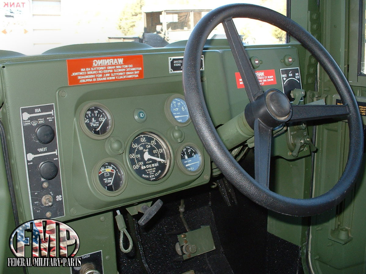0-60 PSI Oil Pressure Gauge, Black, Tan, or Green, fits M35A2 M-Series Humvee MS24541-2