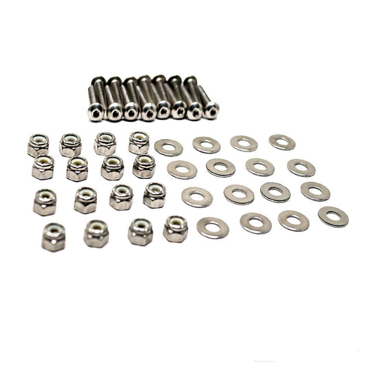 Dörrhandtag Monterings hårdvarukit 48 PC Rostfritt stål Militär Humvee X-Doors