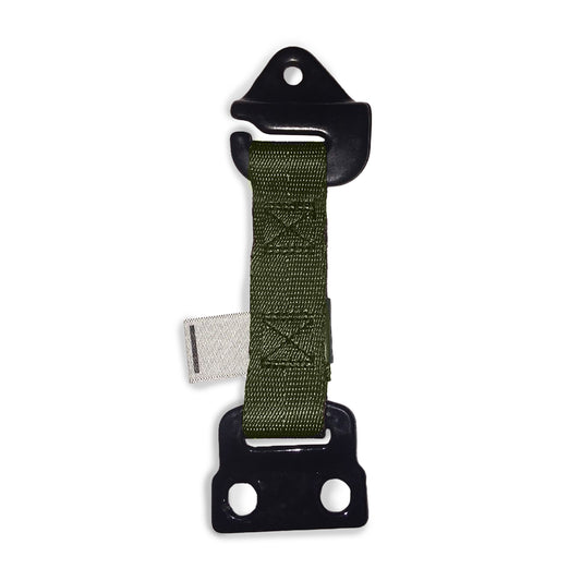Correa limitadora VERDE derecha - compatible con correas HUMMER del lado del pasajero Humvee M998 HMMWV