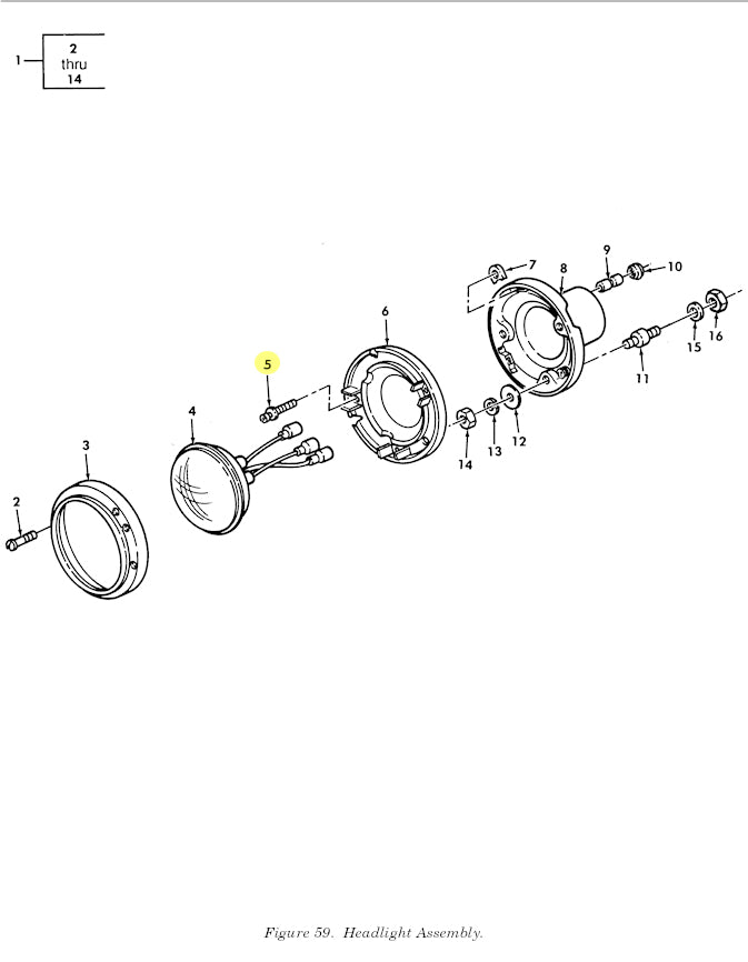 Headlight Bucket Adjustment Screws - Assorted pack sizes, fits Military HUMVEE