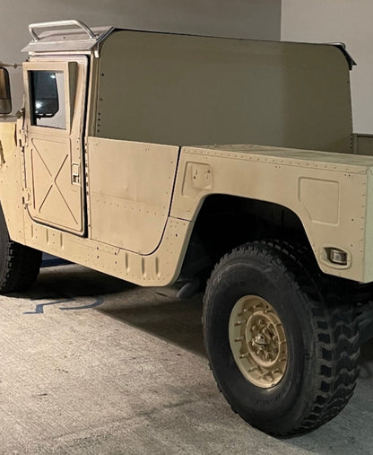 1/4” Thick Tactical 2-Man Hard Top (3 Piece Kit) Roof Aluminum fits Humvee M998 Hmmwv