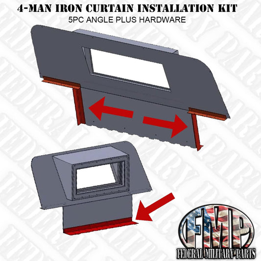 铁幕安装套件安装套件二人或四人M998军用悍马Hmwv H1