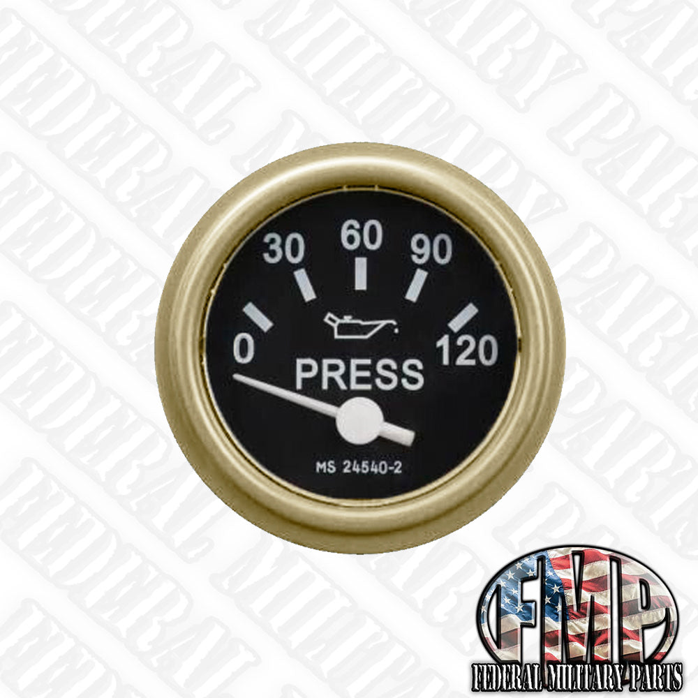 Oil Pressure Gauge 120 PSI MS-24540-2 M35 fits M998 HUMVEE