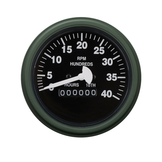 Tachometer- Green, Black, or Tan Housing, fits ALL HUMVEE Models