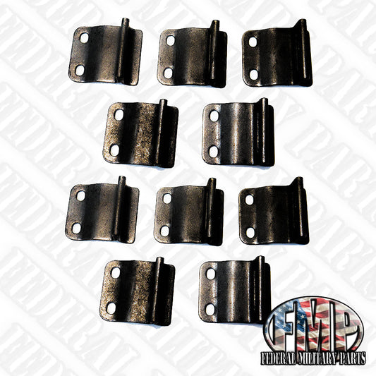 10Pk Canvas Tarp Tie Down Hook (A) Black, Green or Tan fits M998 Military Humvee Truck M1102 M1101