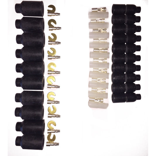 军用电气橡胶壳连接器 - 男/女性 - 10各 - 连接器 - Humvee M998 M925 M1038 HMMWV Deuce 6x6 MS27142-3 MS27144-2