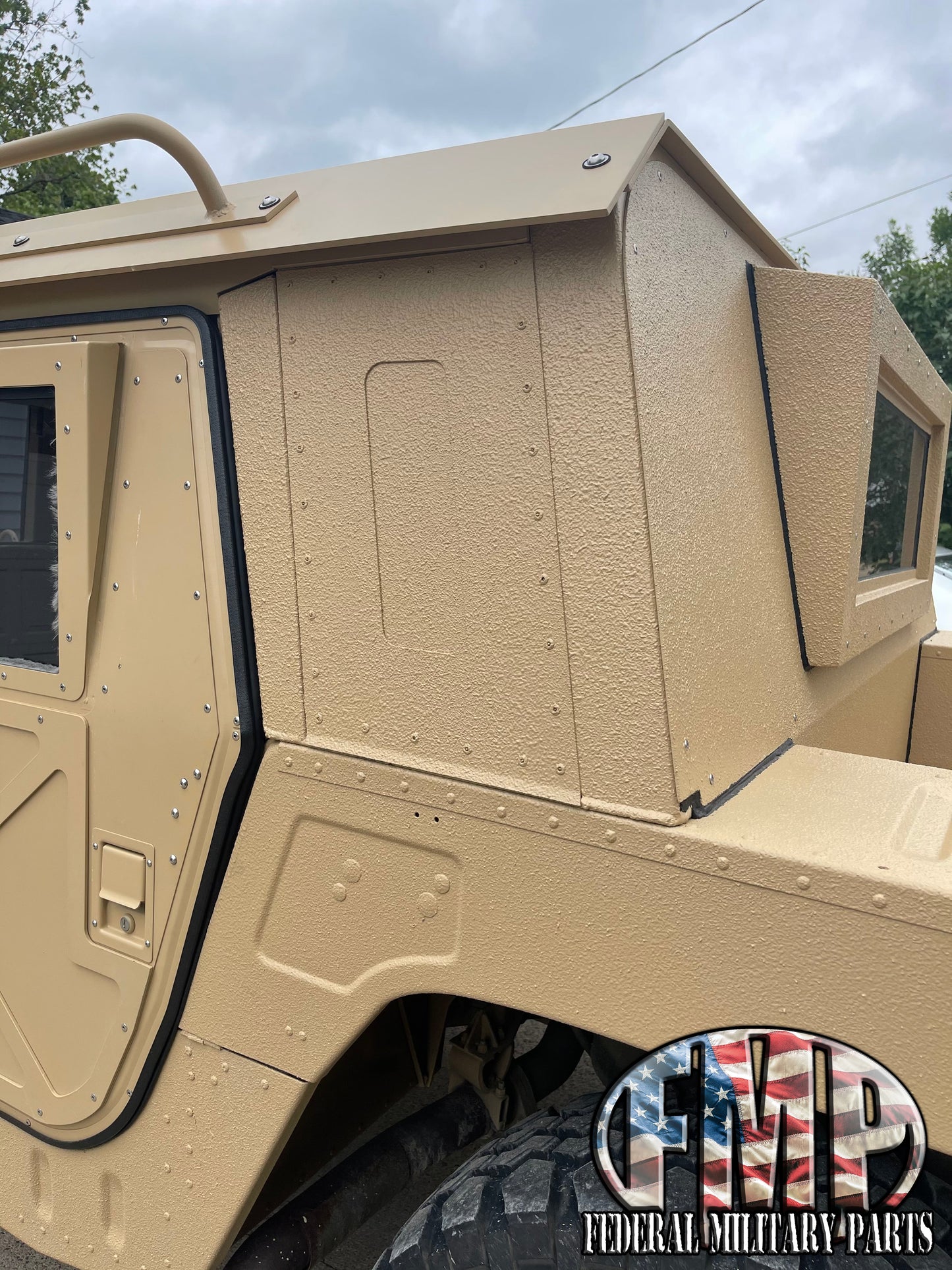 4-Man Tactical Hard Top 1/4” Thick Standard Length for Military Humvee Tactical Aluminum Roof Kit
