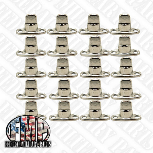 CANVAS TWIST CONNECTORS - DOUBLE HEIGHT FOR 2 CANVAS LAYERS - 20 PK STAINLESS NO HARDWARE