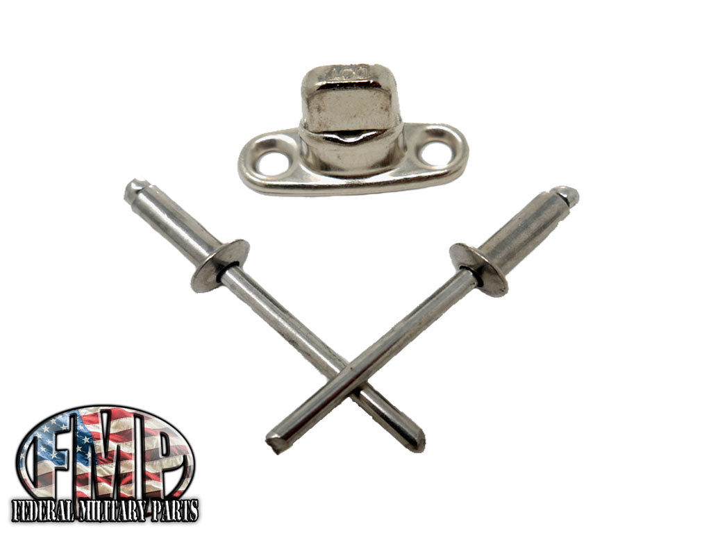 帆布扭转连接器 - 2帆布层的双高度 - 20 pk - 不锈钢+螺钉