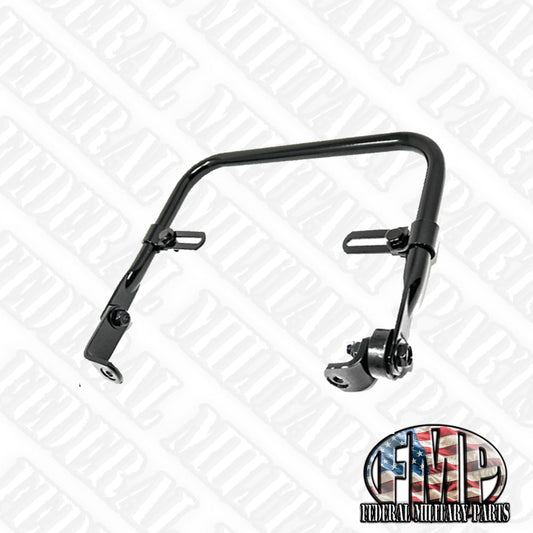 Black Mounting Bracket for OEM Mirror on Military Humvee - Choice of Left or Right