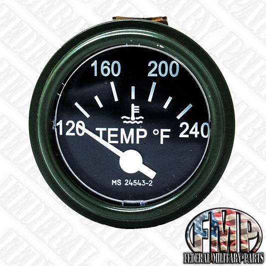Engine Temperature Gauge 2" 120-240 F , for M988 Humvee , MS-24543-2