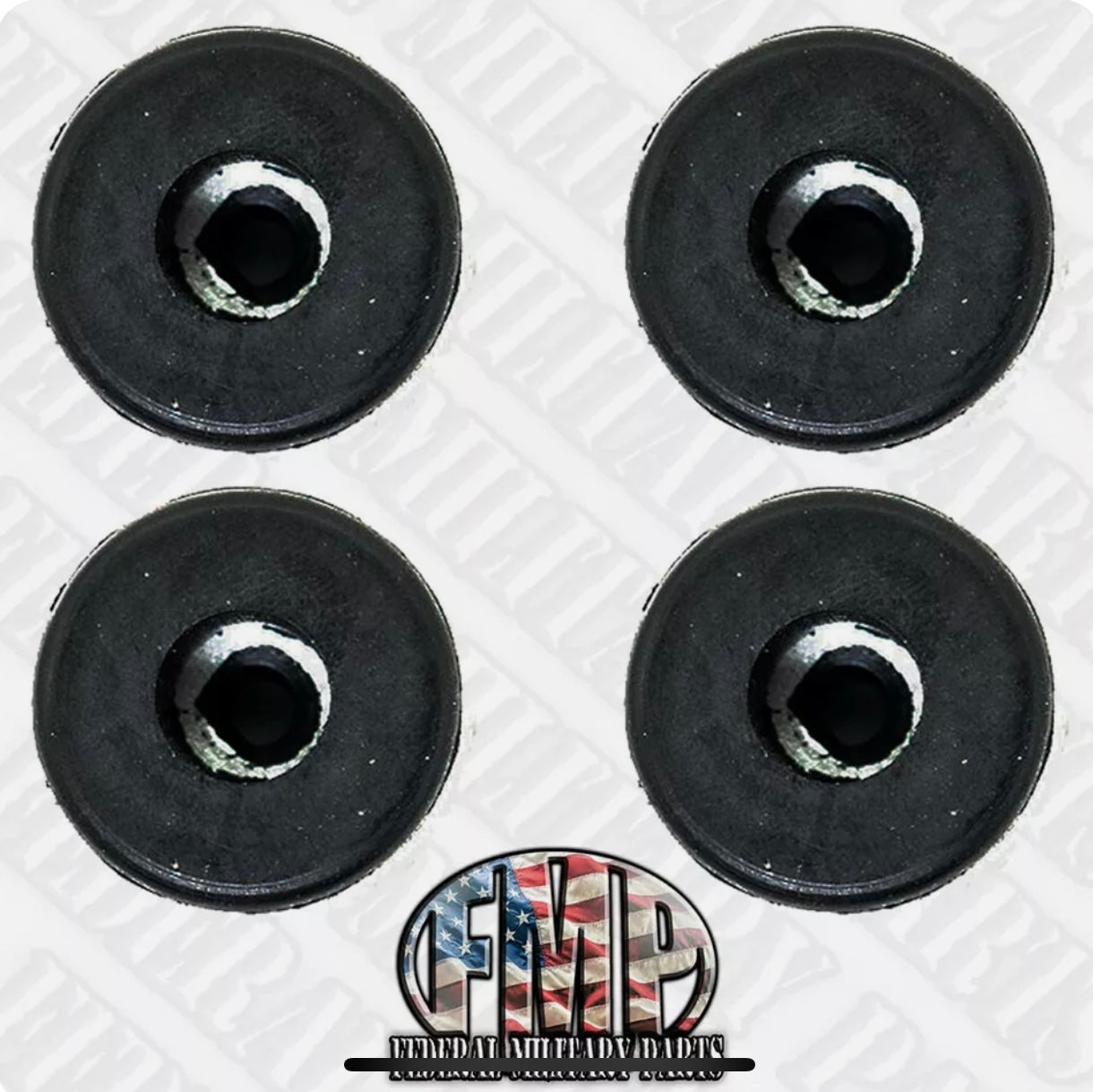 Window Rubber Bumper Stop - 4 Pack - for Hard X-Door Military Humvee M998 Hard Door