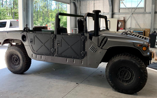 半门对。仅限前部。黑色,棕褐色或绿色硬x-doors下半部分