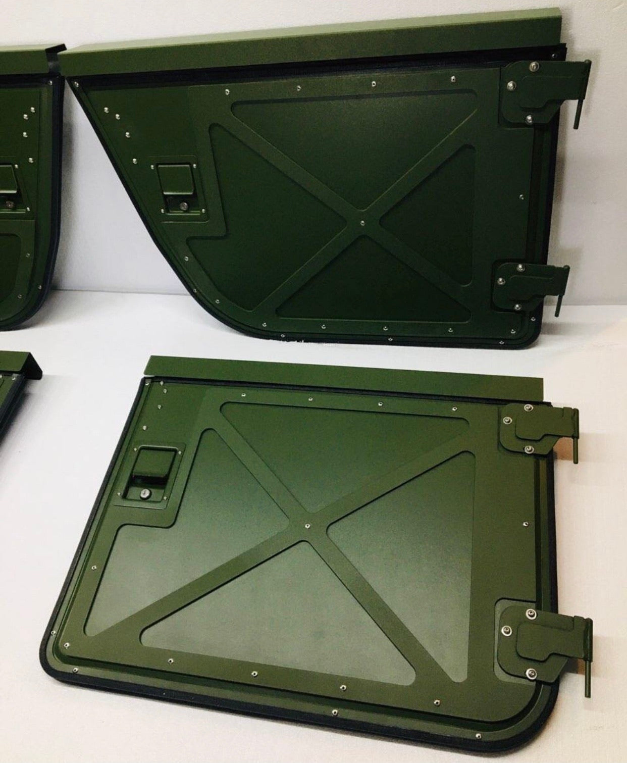 Tactical Half Doors Set of Four Black, Tan or Green fits Humvee Hard "X" Doors Lower Half