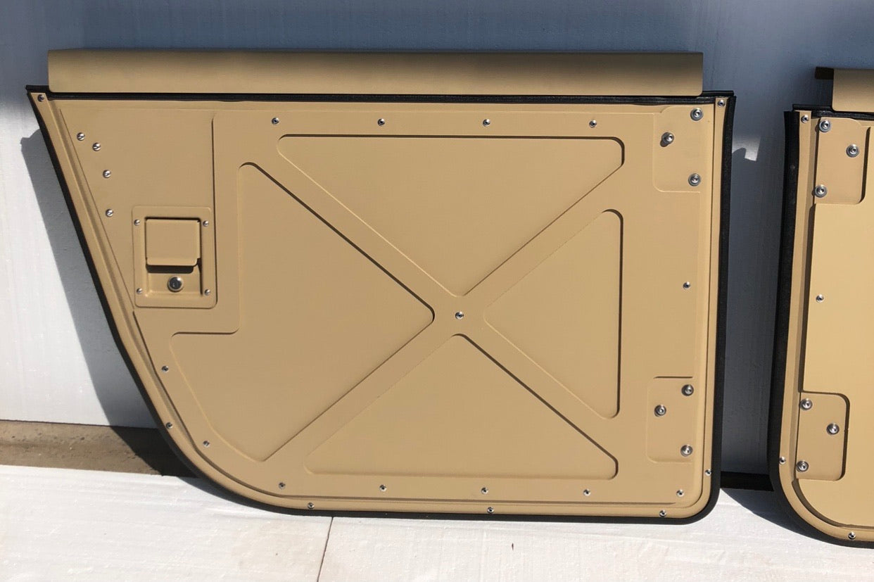 Tactical Half Doors Set of Four Black, Tan or Green fits Humvee Hard "X" Doors Lower Half