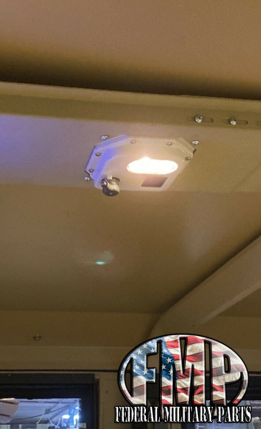 Interior Dome Cab Light OEM 8” SQ 24 Volt for All Military Vehicles Humvee FMTV LMTV Jeep