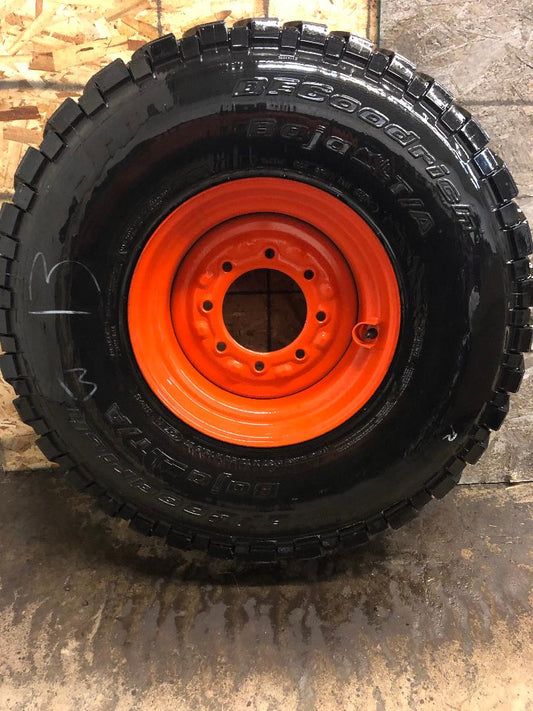 New Skid Steer Rim + 37" Mounted Tire - Single or Sets