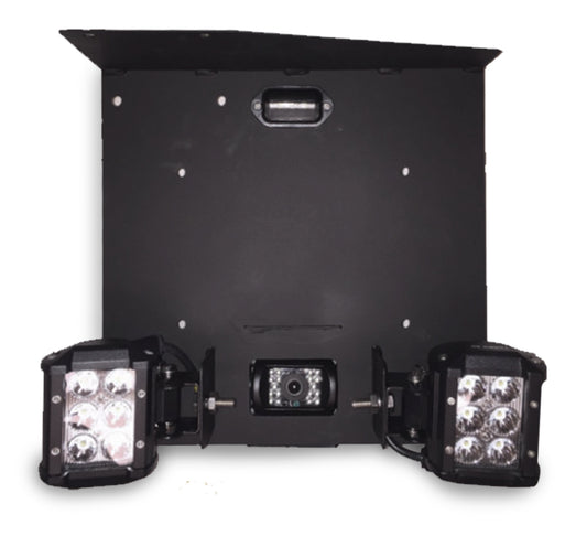 PREMIUM PLUG UND PLAY HUMVEE REAR LICENSE PLATE HOLDER BRACKET FRAME - NO DRILLING TO INSTALL - M998 HMMWV