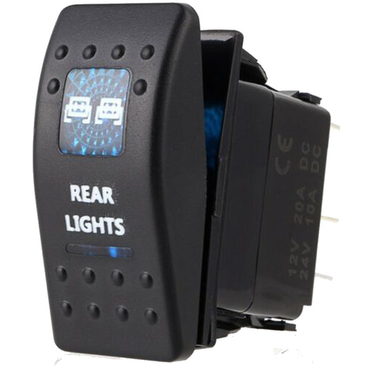 Wippschalter für 3 & 4-Gang-Steuerschalter-Schaltplatten - Multi-Spannung