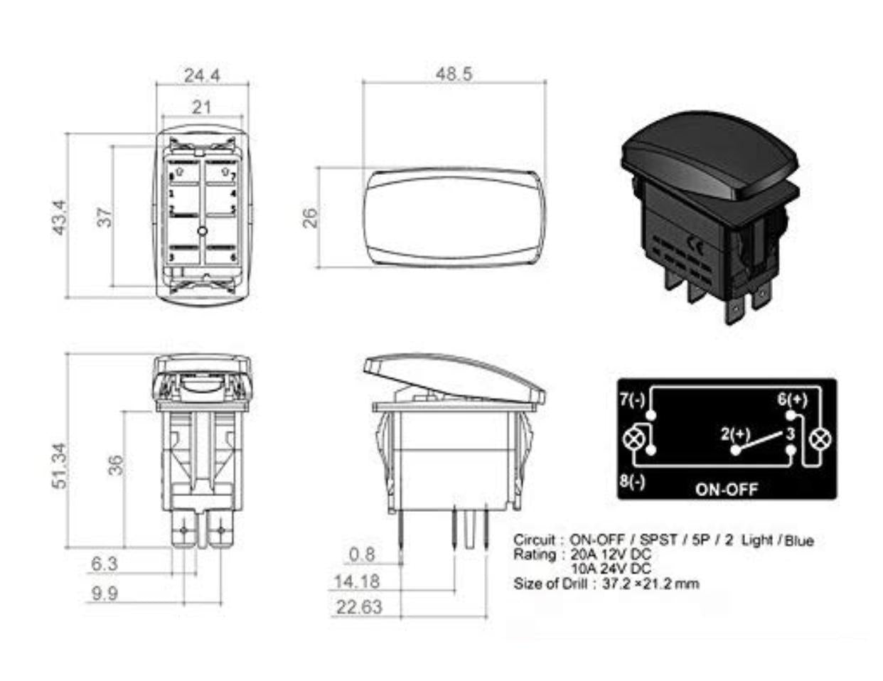 Interruptor basculante - "CABRESTANTE"