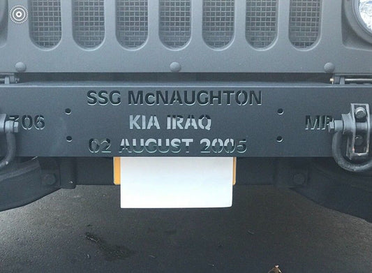 定制致敬保险杠 - 军用悍马 M998