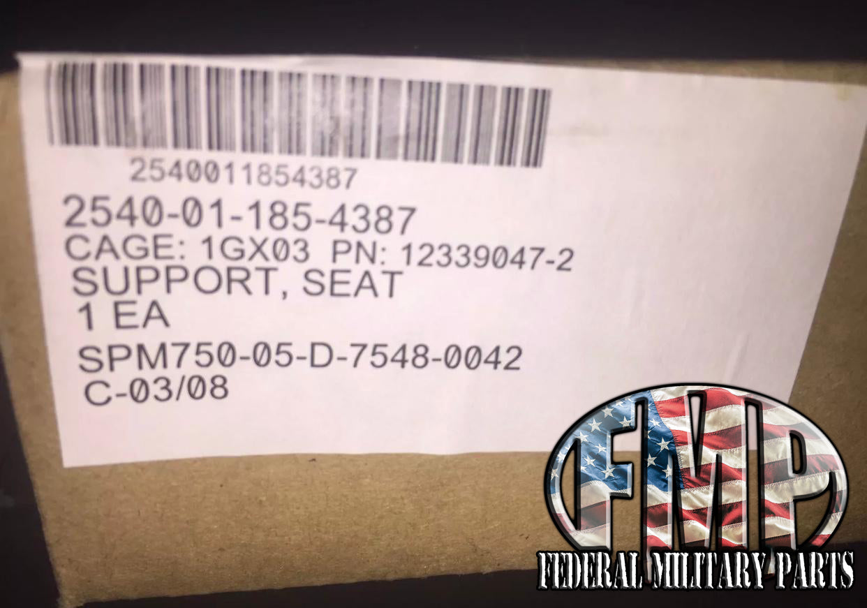 4件右后座支架支撑托盘 - Humvee M998 - 右后方12339047-2,2540-01-185-4387