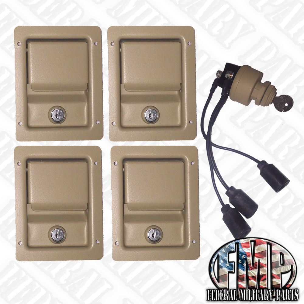 Security Kit - Single Locking Door Handles & Keyed Ignition Switch