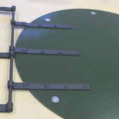 Humvee Turret Hood封面铰链套件 - M998 / HMMWV