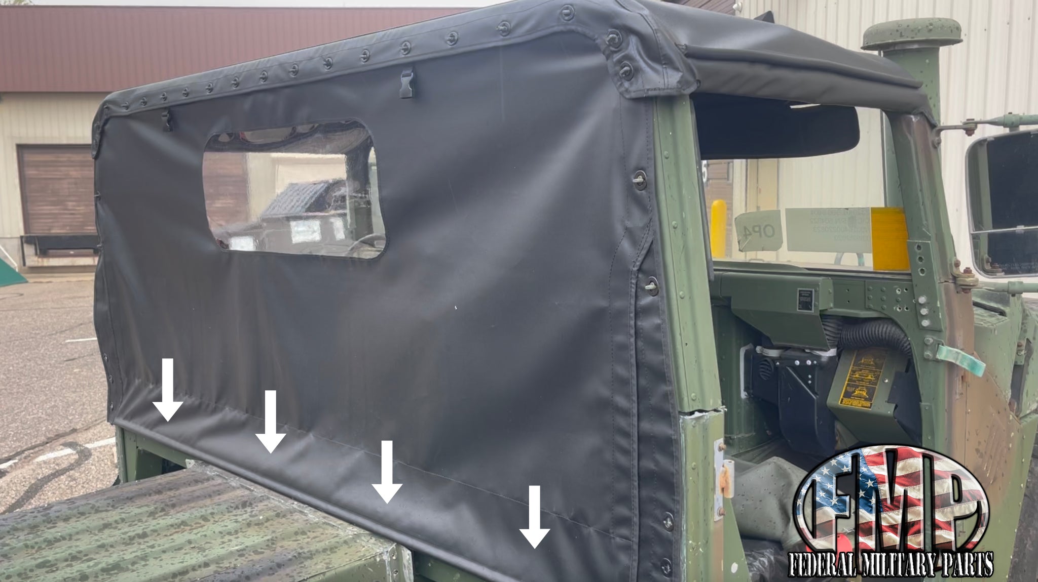 Canvas Rear Curtain Floor Seal, (2-Man), fits Humvee M998 – Federal ...