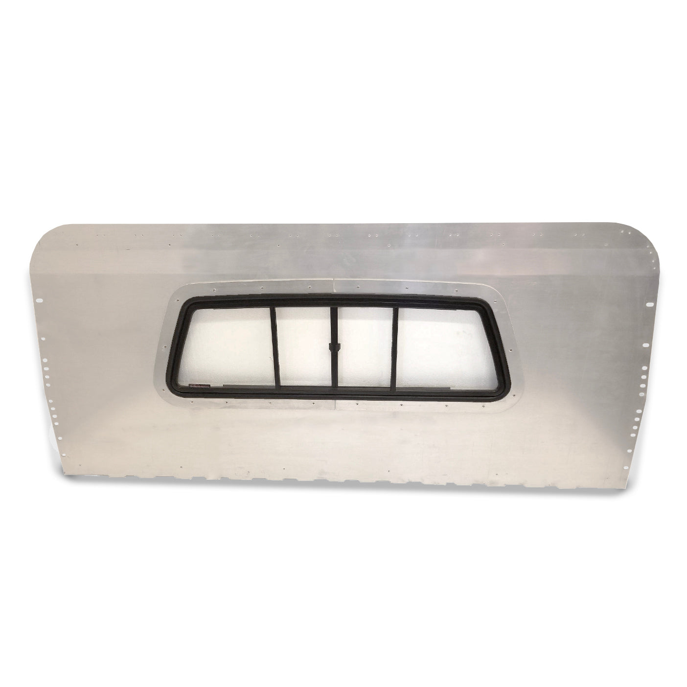 Rideau de fer (aluminium) avec fenêtre coulissante (2 portes ou 4 porte de porte - même prix)