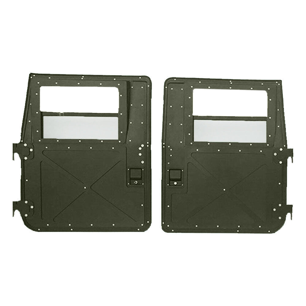 Hard "X" Military Doors for Humvee, Pair of Front or Rear - Black, Tan, or Green Hard Doors