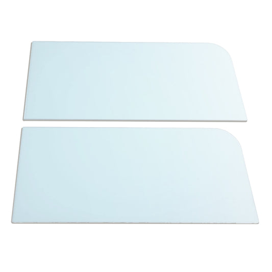 全悍马挡风玻璃 （2 半） （无垫片） - 透明 - 军用 HMMWV M998 M1038