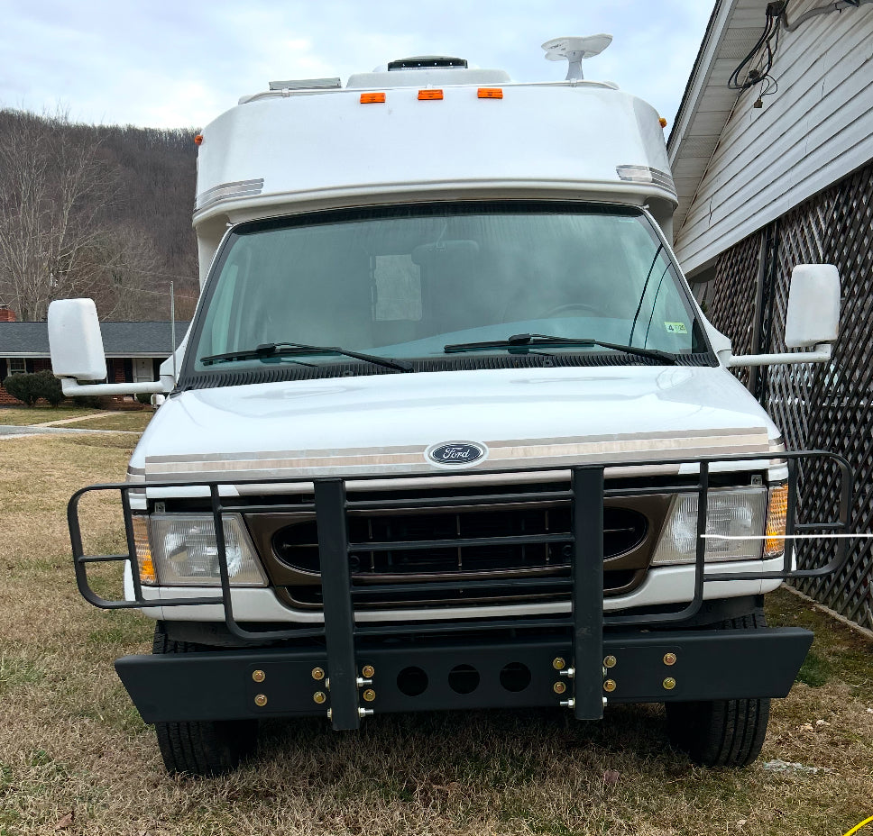 Ford E350 Brush Guard, Front Bumper, Mounting Brackets and Hardware
