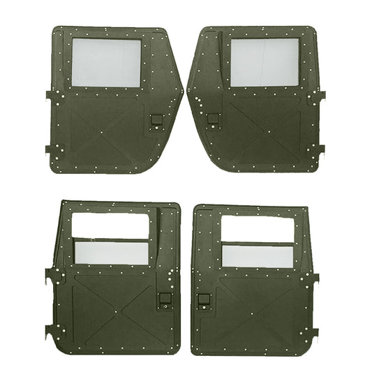 Hard X-Doors, Set of 4, X-Style For Humvee Hmmwv M998 M997 M1043 M1045
