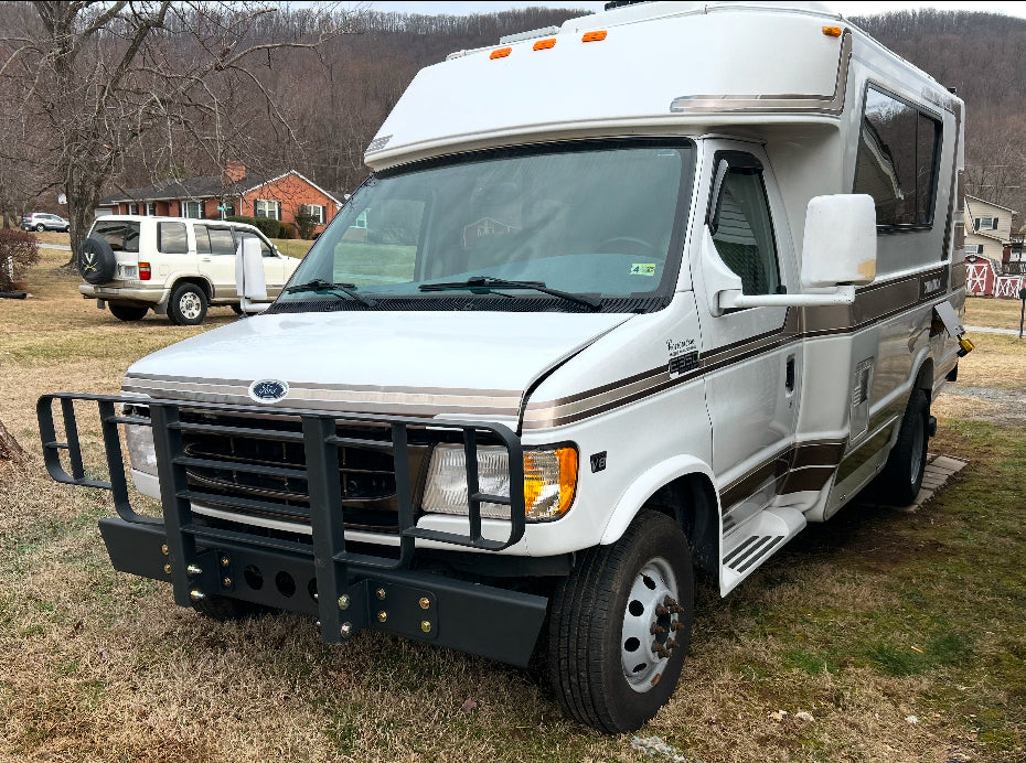 Ford E350 Brush Guard, Front Bumper, Mounting Brackets and Hardware