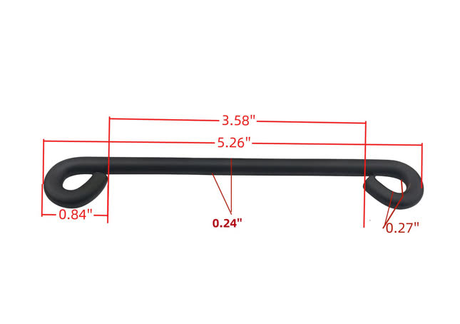 Footman Loop, for Tie Down Strap, 5" Long, Fits Military HUMVEE Universal