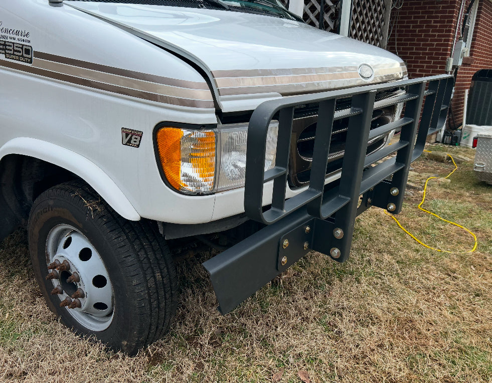 Ford E350 Brush Guard, Front Bumper, Mounting Brackets and Hardware