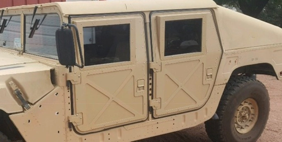 Hard Doors Set of 4, X-Style For Humvee Hmmwv M998 M997 M1043 M1045