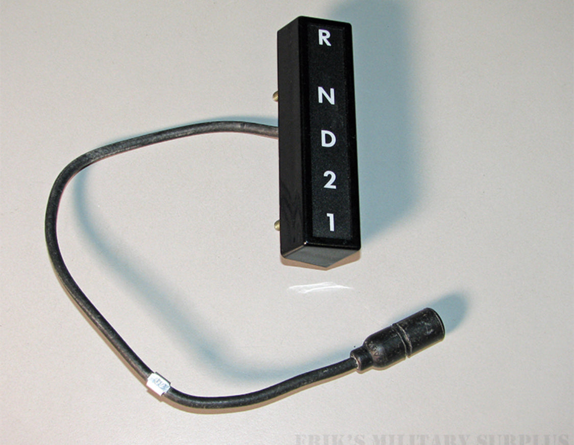 Gear Selector Indicator, Fits HUMVEE M998 HMMWV