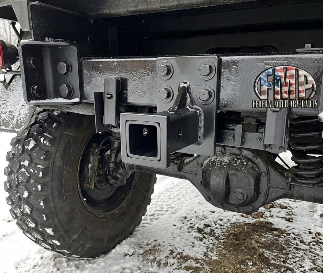 2" Receiver Hitch Conversion for Mercedes Unimog U1300L U1700 404 Military NATO 4-Bolt Pattern